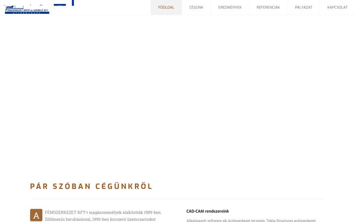 Screenshot of femszerkezet.hu