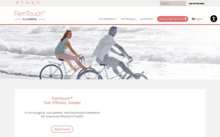 Screenshot of femtouch.eu