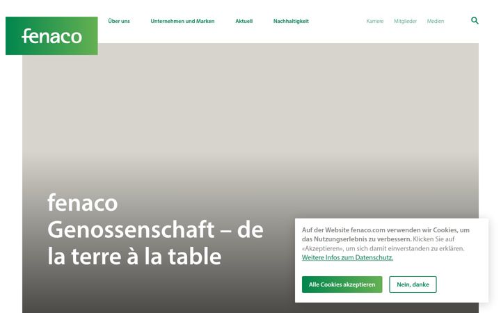 Screenshot of fenaco.ch