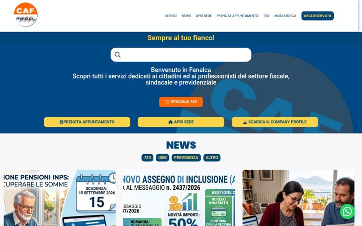 Screenshot of fenalca.it