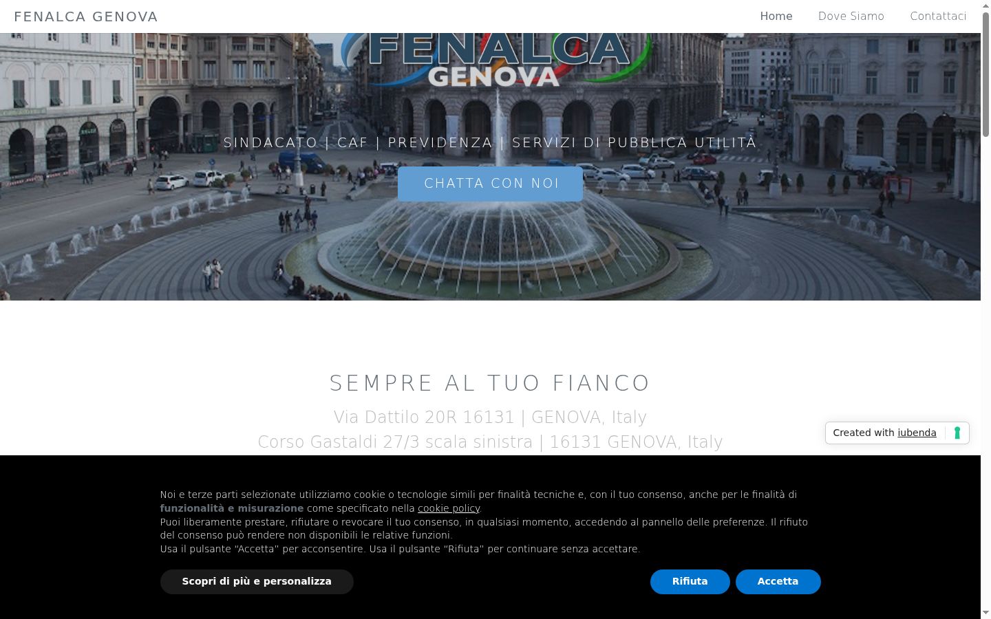 Screenshot tal-banner tal-kunsens muri qabel kwalunkwe interazzjoni