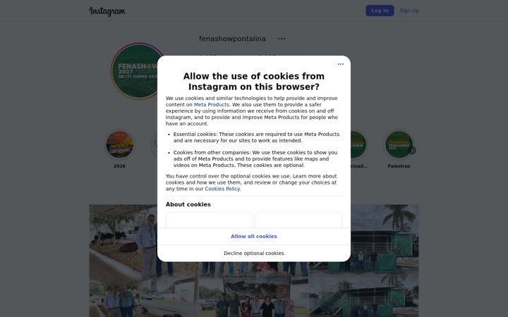 Screenshot of fenashow.com.br