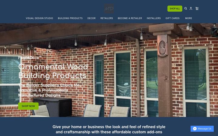 Screenshot of fencedeco.com