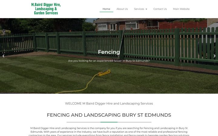 Screenshot of fencingandlandscapingburystedmunds.com
