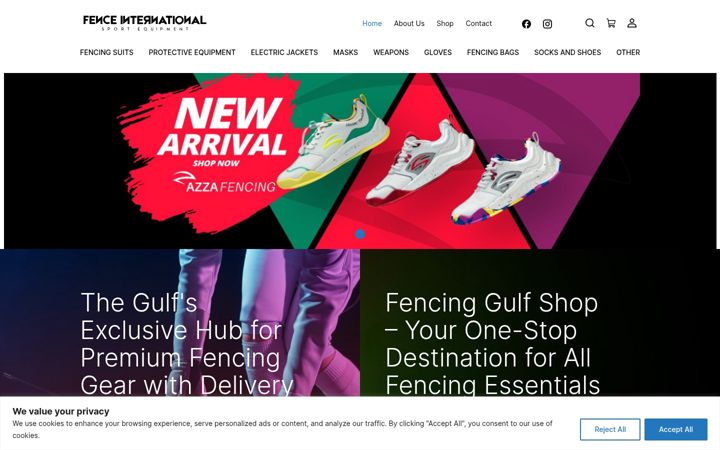 Screenshot of fencinggulf.com