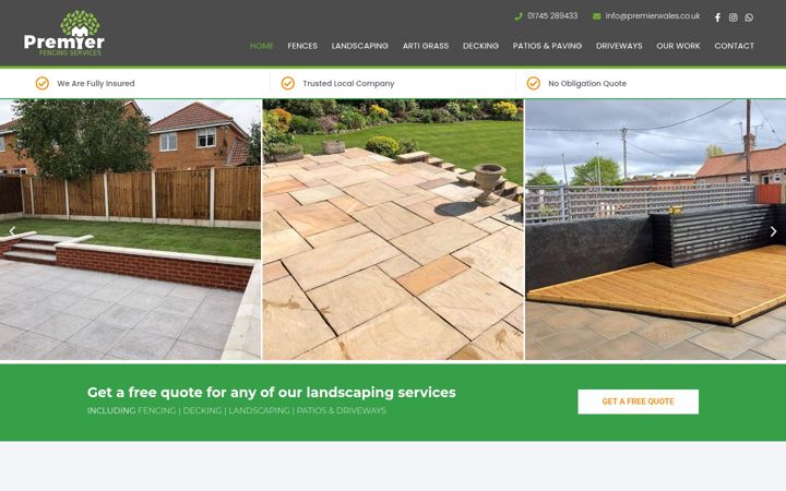 Screenshot of fencingnorthwales.co.uk