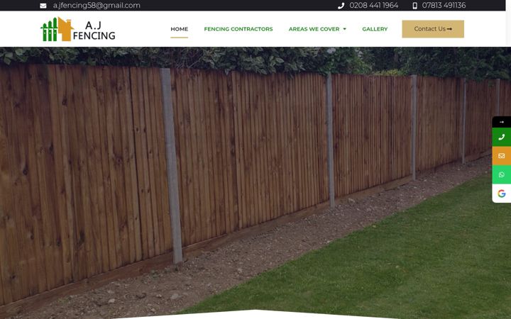 Screenshot of fencingservicesbarnet.co.uk