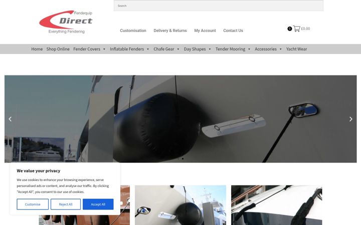 Screenshot of fendequip-direct.com