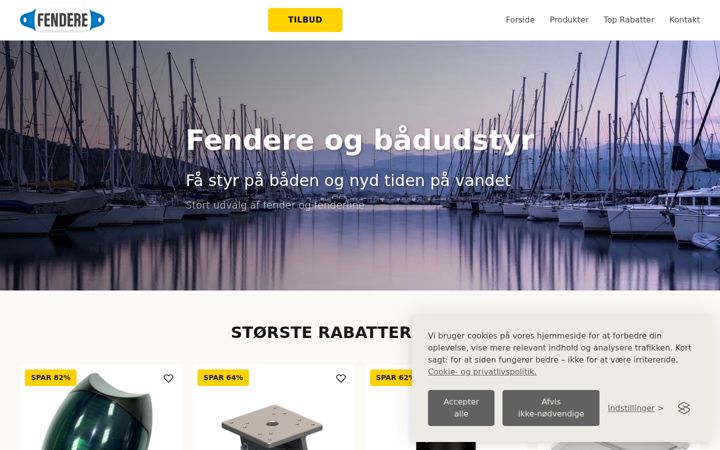 Screenshot of fendere.dk