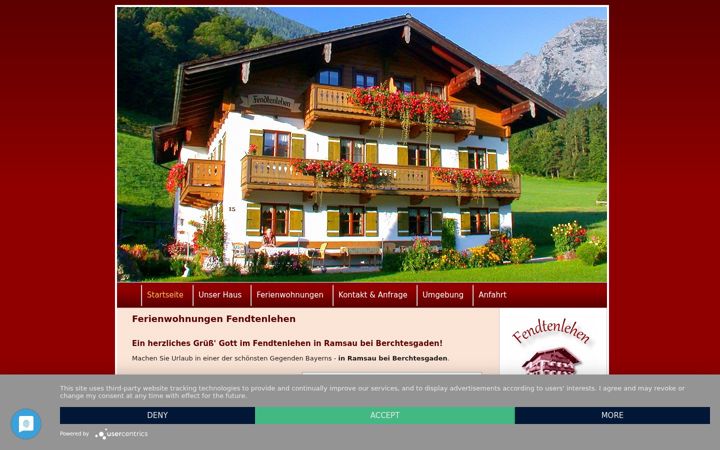 Screenshot of fendtenlehen.de
