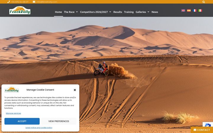 Screenshot of fenekrally.com