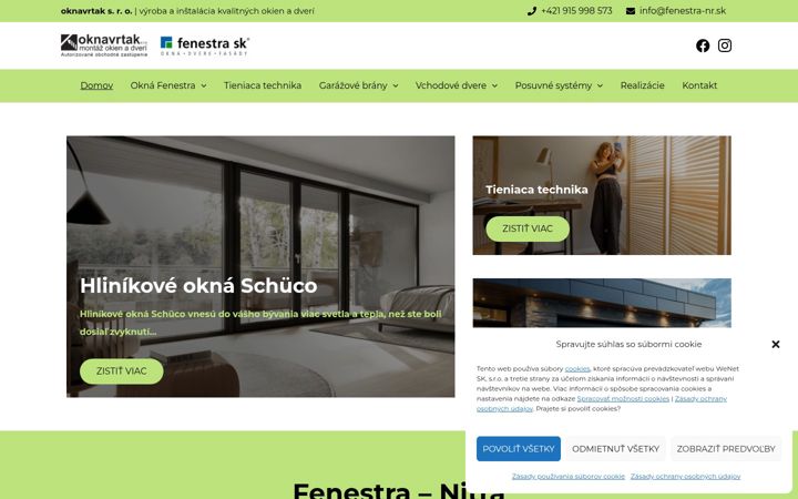 Screenshot of fenestra-nr.sk