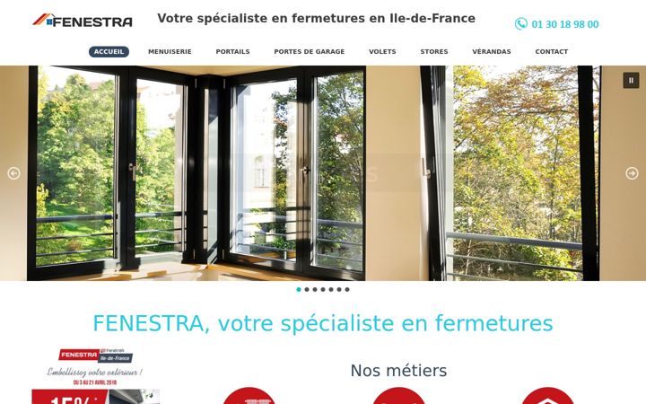 Screenshot of fenestra.fr