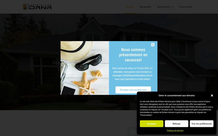 Screenshot of fenestrationdana.com