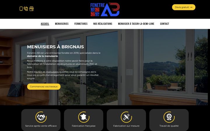 Screenshot of fenetre-ab.fr