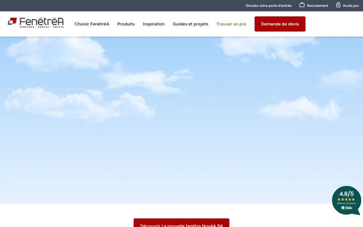 Screenshot of fenetrea.fr