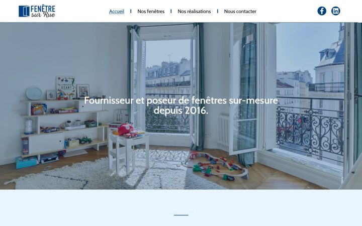 Screenshot of fenetrerue.com