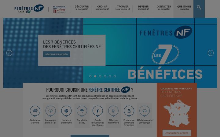 Screenshot of fenetres-nf.fr