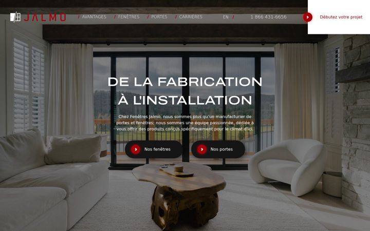 Screenshot of fenetresjalmo.com