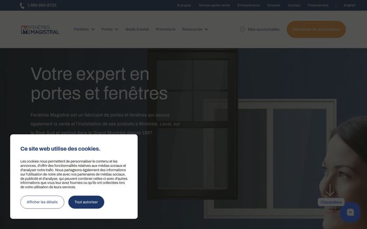 Screenshot of fenetresmagistral.com