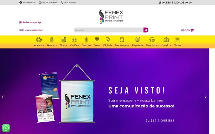 Screenshot of fenexprint.com.br