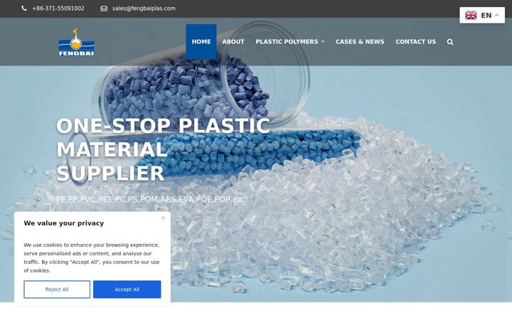 Screenshot of fengbaiplas.com