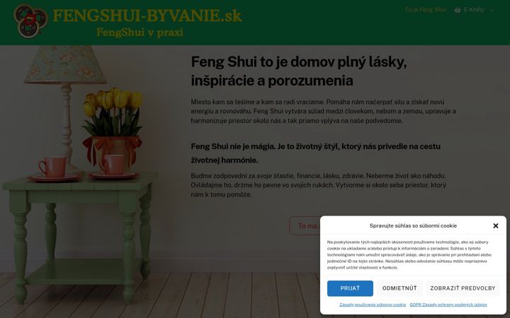 Screenshot of fengshui-byvanie.sk