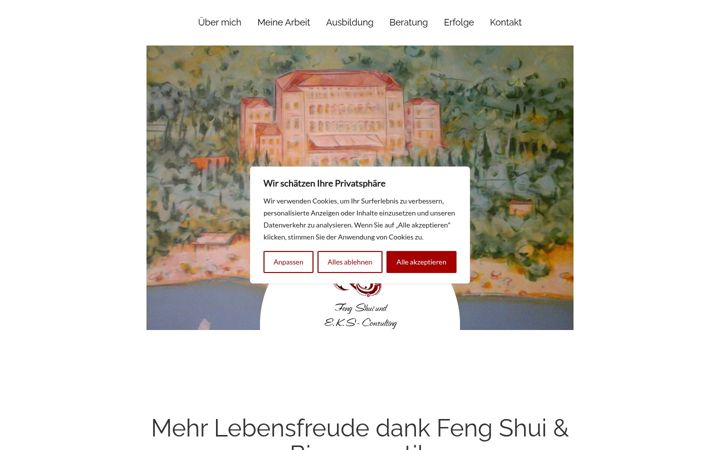 Screenshot of fengshui-schluga.de