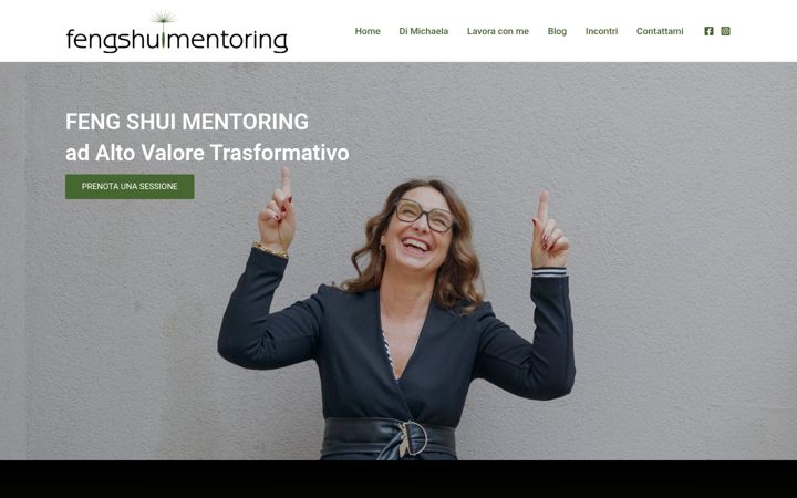Skjermbilde av fengshuimentoring.it