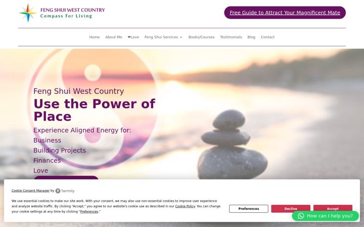 Screenshot of fengshuiwestcountry.com