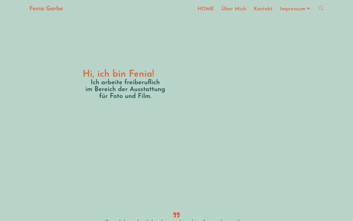 Screenshot of fenia-garbe.de