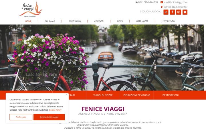 Screenshot of feniceviaggi.com