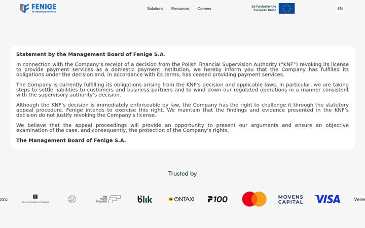 Screenshot of fenige.com