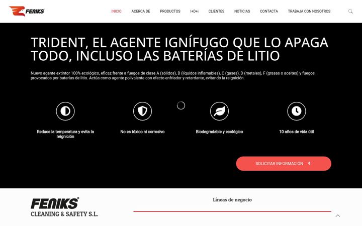 Screenshot of feniks.es
