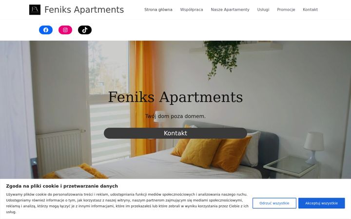 Screenshot of feniksapartments.pl