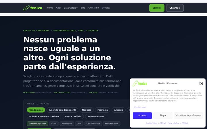 Screenshot of feniva.it