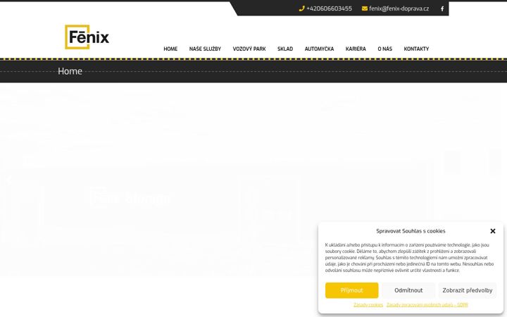 Screenshot of fenix-doprava.cz