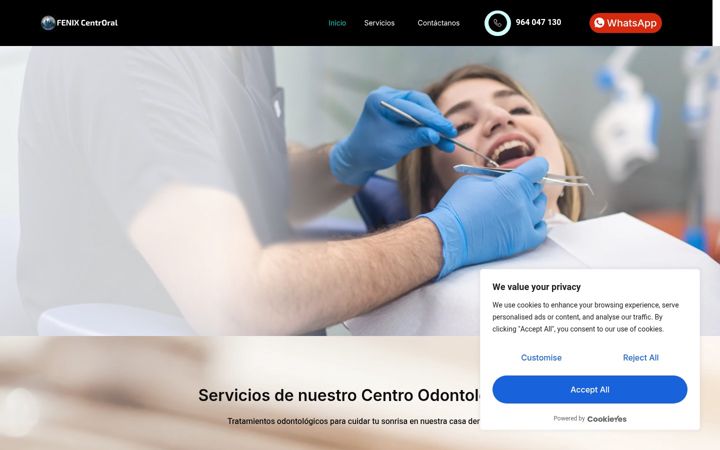 Screenshot of fenixcentroral.com