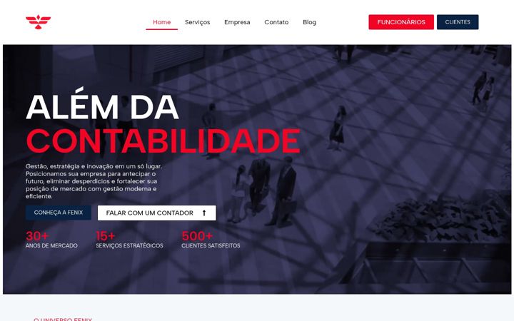 Screenshot of fenixconsultores.com.br