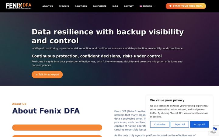 Screenshot of fenixdfa.com