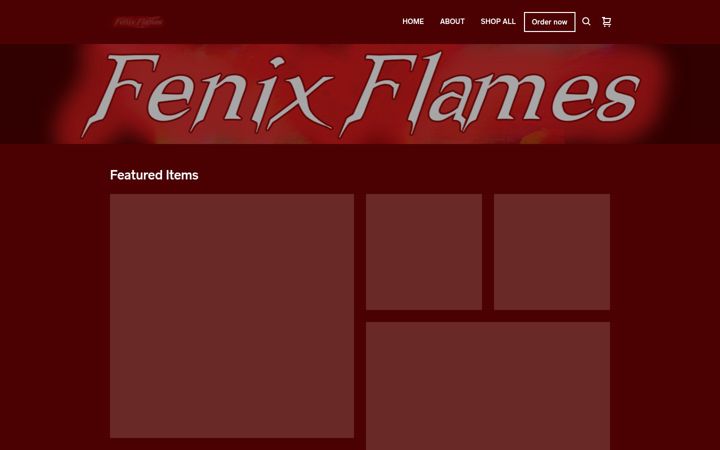 Screenshot ta' fenixflames.co.uk