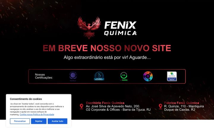 Screenshot of fenixoil.com.br