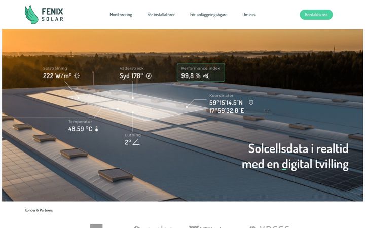 Screenshot of fenixsolar.se