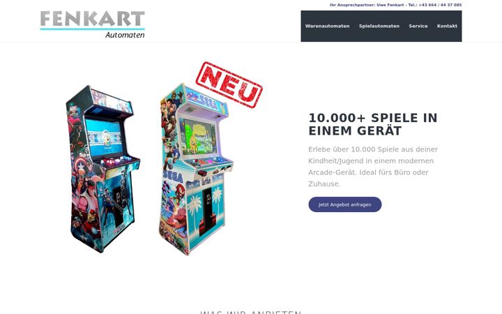Screenshot of fenkart-automaten.at