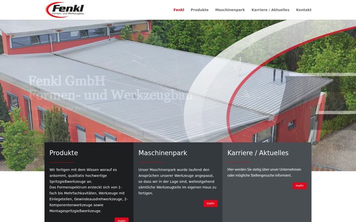 Posnetek zaslona fenkl-formenbau.de