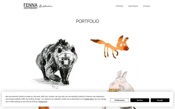 Screenshot of fennaoosterhoff.nl