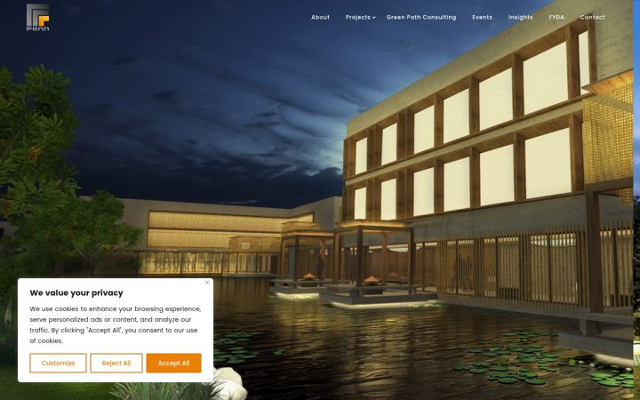 Screenshot of fenndesigners.com