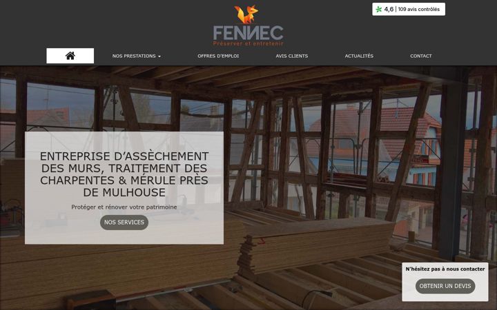 Screenshot of fennec-service.com
