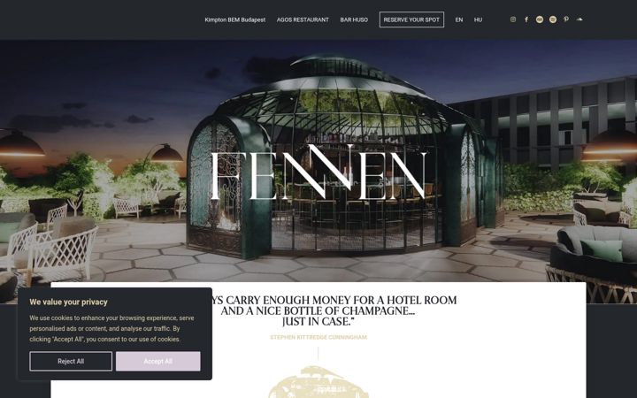 Screenshot of fennen.hu