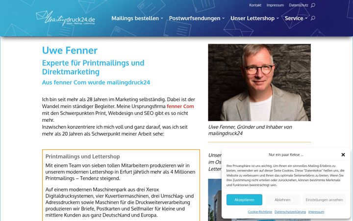 Screenshot of fenner-com.de